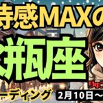 【水瓶座】♒️2025年2月10日の週♒️期待がMAXだから。もっと楽にして。直感で未来を選んで。みずがめ座。タロット占い