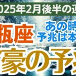 【水瓶座】2025年2月後半16日～28日）のみずがめ座総合運🔮 あなたの人生が変わる🌠 幸運の扉が開く時！