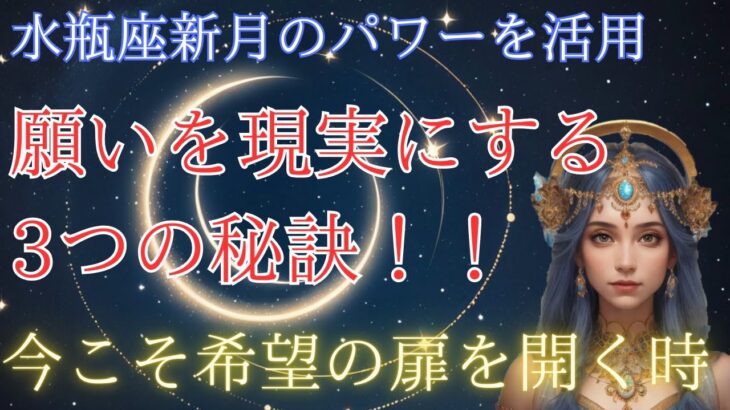 水瓶座新月が運命を動かす！願いを叶える3つの秘訣