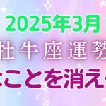 牡牛座の3月星座占い:忙しい日々の中で見つける新たな気づきと、満月と新月が導く魔法のような変化。あわただしい時こそ、ゆっくりと進むことで開く扉!!!　|2025年3月牡牛座の運勢