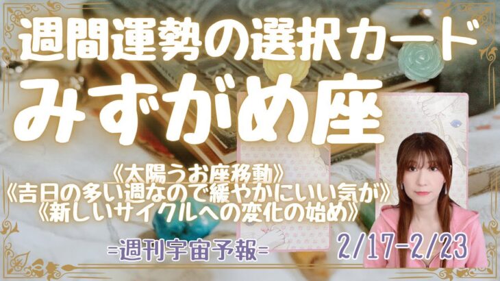 ♒️みずがめ座♒️週刊宇宙予報🌟星座別ワンポイントアドバイス　2/17-2/23