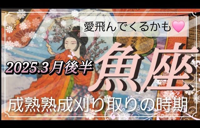 【3月後半🌸】魚座さんの運勢🌈愛飛んでくるかも💕成熟熟成刈り取りの時期✨✨