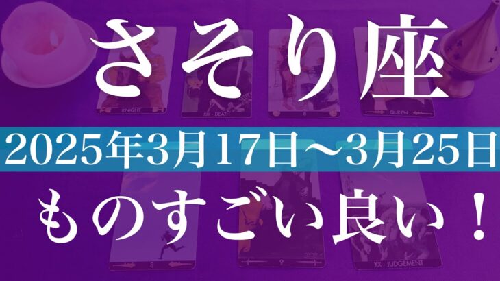 【さそり座】1週間の運勢（2025年3月17日〜3月23日）♏️希望に満ち溢れる！！受け取るものが多いかも！終幕と始動、これからのこと