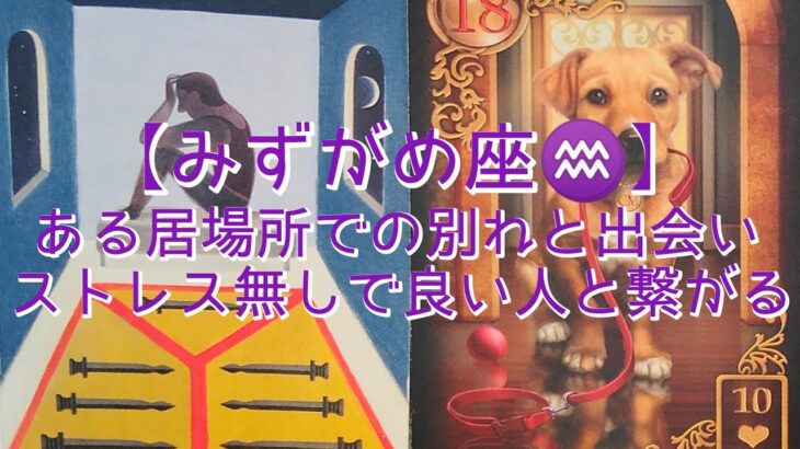 【みずがめ座♒】〜3月！お仕事・人間関係・体調の事〜　ある居場所での別れと出会い　ストレス無しで良い人と繋がる