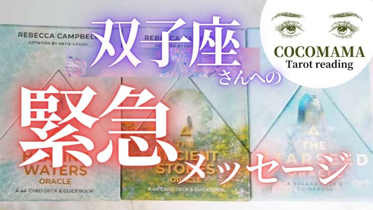 双子座さん♊ 【緊急メッセージ❗️❣】ココママの深ーいタロット占い🔮オラクルカードリーディングで