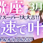 【蠍座】 スーパー大吉！最高〜‼︎ 蠍座さん、ぜひ観てくださいね🌝💖【仕事運/対人運/家庭運/恋愛運/全体運】3月運勢  タロット占い