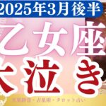 【乙女座】2025年3月後半おとめ座の運勢「大泣き！」タロットと占星術で鑑定