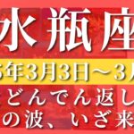 【 みずがめ座 ♒ 】週間リーディング( 2025年 3月3日の週)大どんでん返し！幸運の波、いざ来たる✨ 水瓶座 タロット占い