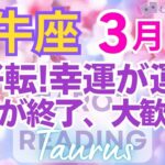 ♉牡牛座3月運勢🌈✨大幸運！到来！タナボタ展開！喜び受け、困難さ躱せる💐✨