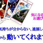 🌹片思いから復縁の方までタロット占い４択🌹相手の気持ちが分からない…なかなか進展しない恋…あの人から動いてくれますか？お相手様の状況 あなたへの気持ち 動いてくれるか 時期etc..