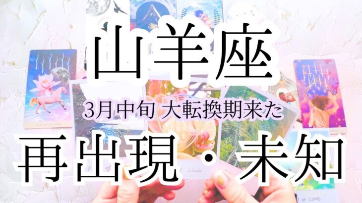 【山羊座♑︎】3月中旬 大きくはっきり描くと実現する大転換期へ 道を開く変化という成功 新しい世界に繋がる準備 内側中心の値