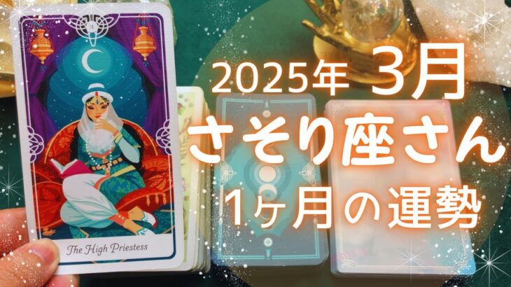 さそり座さん♏️2025年3月の運勢タロットリーディング✨【お久しぶりです！】