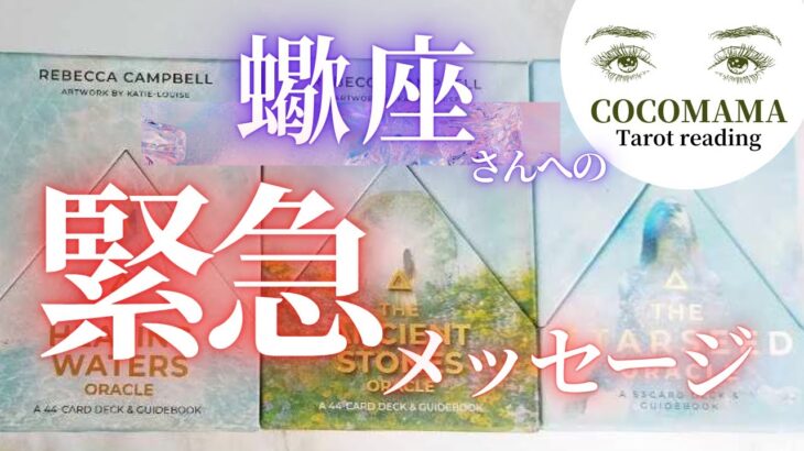 蠍座さん♏ 【緊急メッセージ❗️❣】ココママの深ーいタロット占い🔮オラクルカードリーディングで