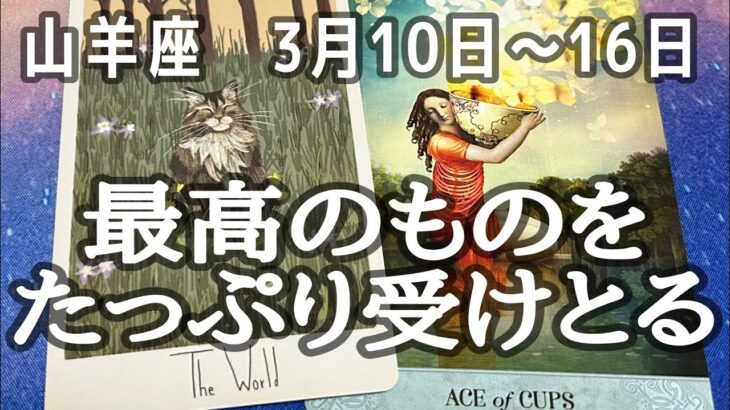 【推し活運も】山羊座さん♑2025年3月10日〜16日の運勢