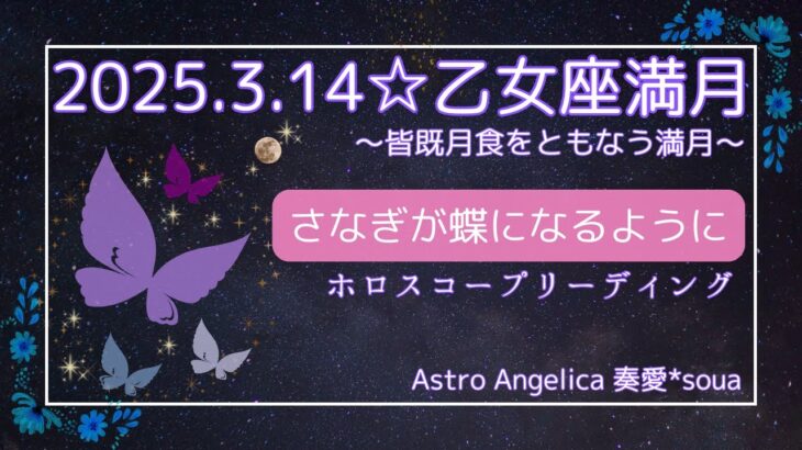 2025.3.28☆乙女座満月～サナギが蝶になるように🦋✨