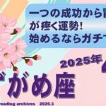 【水瓶座♒】2025年4月の運勢　一つの成功から冒険心が疼く運勢！始めるならガチで挑め！【タロットカード＆オラクルカード】