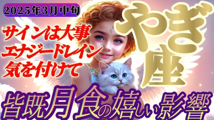 【山羊座♑️3月中旬】アナタにとって必要な本物の人物が色々あってわかります【皆既月食の影響】✡️キャラ別鑑定付き✡️