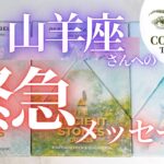 山羊座さん♑ 【緊急メッセージ❗️❣】ココママの深ーいタロット占い🔮オラクルカードリーディングで