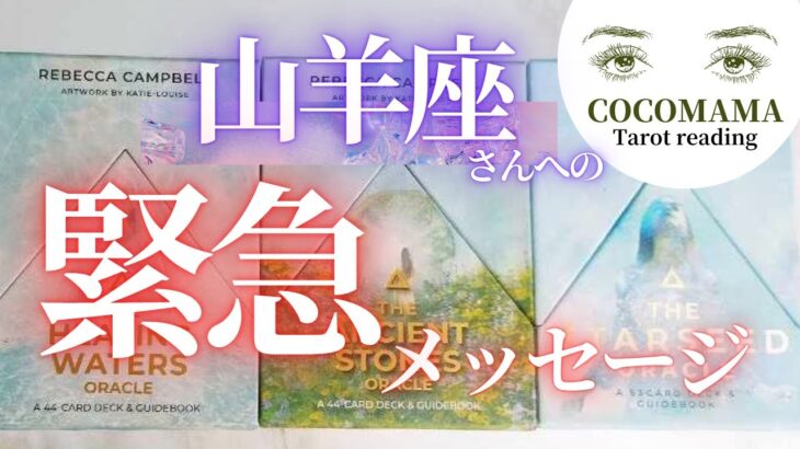 山羊座さん♑ 【緊急メッセージ❗️❣】ココママの深ーいタロット占い🔮オラクルカードリーディングで