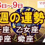 【今週の運勢3月3日から9日】獅子座 乙女座 天秤座 蠍座