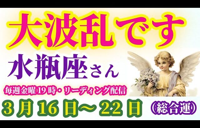 【水瓶座】2025年3月16日から22日までのみずがめ座の総合運。#水瓶座 #みずがめ座