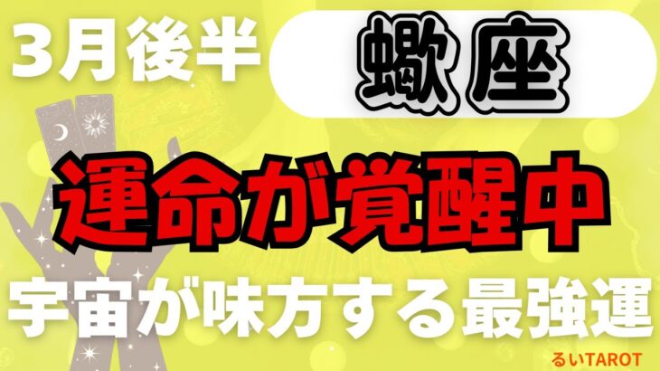 【蠍座】♏️ 3月後半の運勢🔥 圧倒的な転機到来！✨ 宇宙レベルの奇跡が舞い降りる🌈 運命が劇的に動き出す瞬間💖 #さそり座 #タロット #タロットリーディング