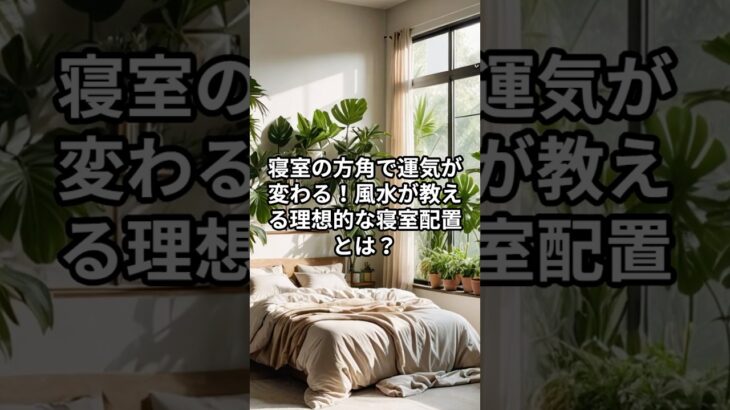寝室の方角で運気が変わる！風水が教える理想的な寝室配置3選【 雑学 風水 開運 寝室 気の流れ 】