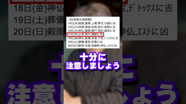 【伝統風水週間暦】2025年4月14日〜20日の吉凶日をご紹介 #shorts