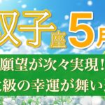 【双子座｜5月🍀】驚くほど願望実現！想像を超える幸運の波がやってくる💫 [運勢リーディング・タロット占い]