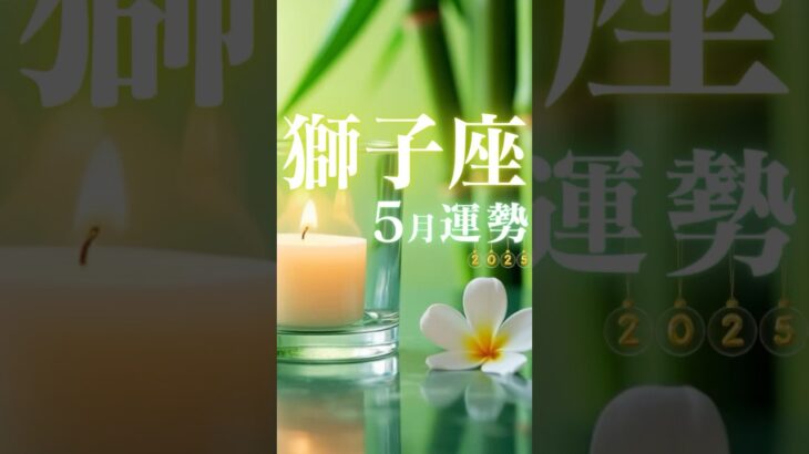 獅子座♌️5月運勢🔮✨2025年『太陽星座』