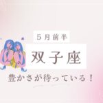 【５月前半双子座】本当に望むものを手に入れる✨豊かさが待っています🍀