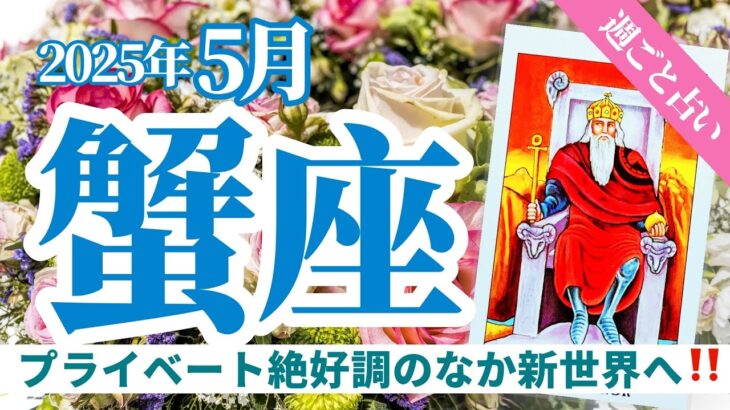 【蟹座5月】新世界への道🌕‼️プライベート絶好調の中、一時停止したあとの超安定生活😍🔮🧚タロット&オラクル《週ごと》