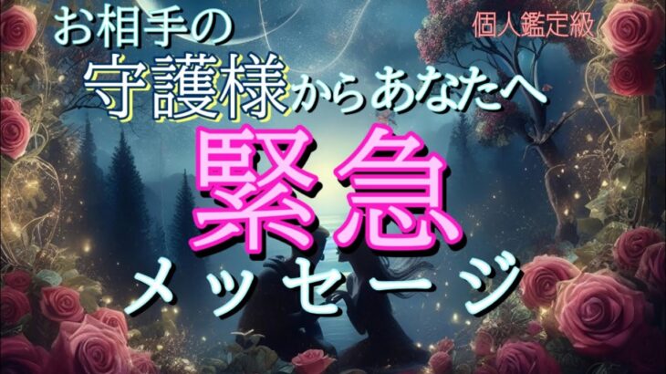 【ガチ】お相手の守護様からあなたへ緊急メッセージ👼💓恋愛タロット占い