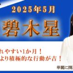 2025年5月の九星占い（三碧木星さんの運勢）#九星気学 #占い #運勢