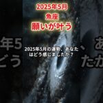 【魚座】2025年5月うお座の運勢「願いが叶う」#魚座 #うお座 #魚座の運勢