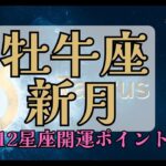 【新月】牡牛座新月　１２星座別開運ポイント　#占星術 #開運#牡牛座新月#12星座運勢