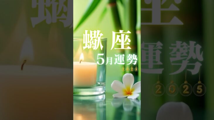 蠍座♏️5月運勢🔮✨2025年『太陽星座』さそり座5月
