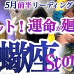 さそり座 5月前半【どデカいチャンスで新章開始！軌道修正の時】満月リセット！　大きな節目を迎えます　サソリ座　2025年 ５月運勢　タロットリーディング　Scorpio May