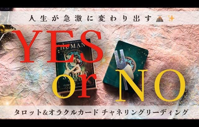 【人生が急激に変わりだす🌪⚡🌋】YES or NO！？[タロット・オラクルカードリーディング・占い]