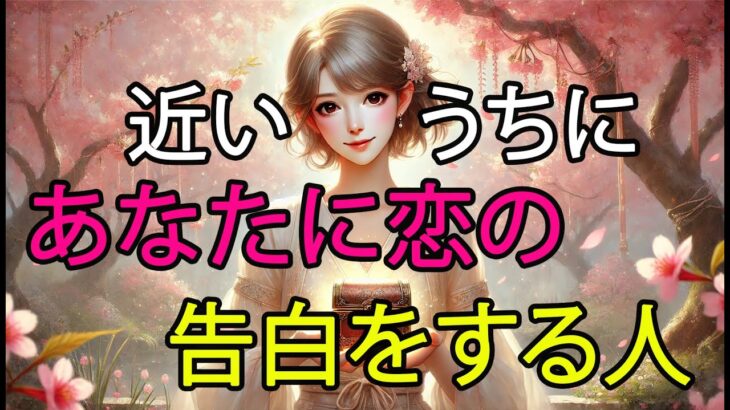 近いうちにあなたに恋の告白をする人🔮3択！AI占い （片思い、複雑、彼、彼女、不倫、浮気、復縁など状況に当てはめてください）あの人の気持ち/タロット