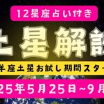 【2025年土星牡羊座入り】土星怖くないよ！“I am”を試される3ヶ月｜12星座別影響と過ごし方✨えs