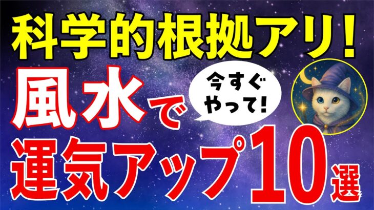 【風水を科学で解説】運気が変わる！暮らしの開運習慣10選