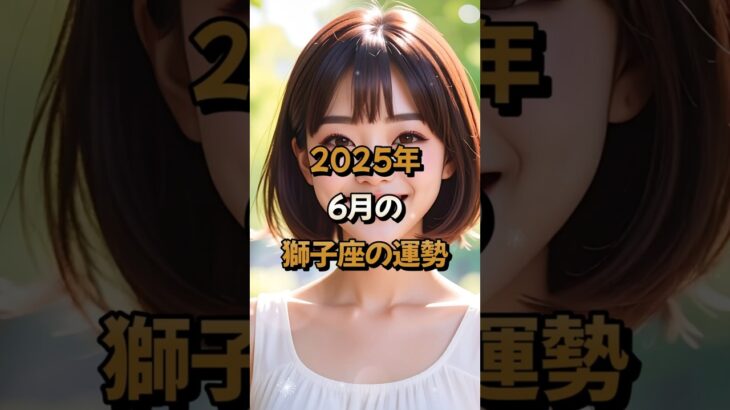 【獅子座】2025年6月の獅子座 (しし座)の運勢 – #星座占い #しし座 #獅子座 #2025年 #6月 #占い