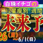 ★忖度なし★2025年5月26日〜6月1日の星座別☆週間未来予報★運気を上げるアドバイスつき★