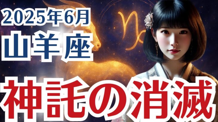 【山羊座】やぎ座の6月の運勢〜感情の乱れは神託消滅〜