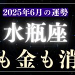 【水瓶座】2025年6月みずがめ座の運勢「愛も金も消え」