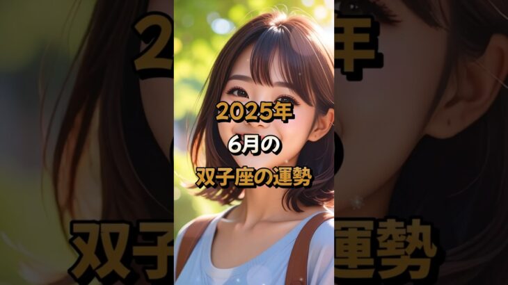 【双子座】2025年6月の双子座 (ふたご座)の運勢 – #星座占い #ふたご座 #双子座 #2025年 #6月 #占い