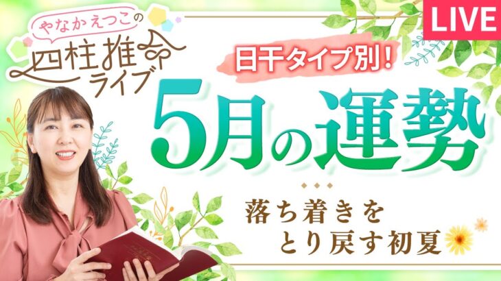 【四柱推命】2025年5月の運勢｜日干別の運気と開運のヒント♪【辛巳】【占い】