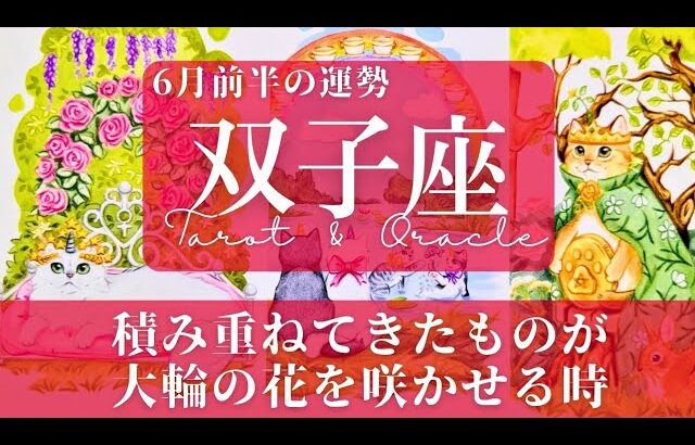 【双子座】6月前半／誰にも真似出来ない、あなただけの魅力や才能が花開く！【運勢】【タロット】【ふたご座】