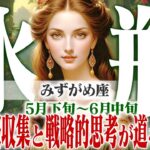 【みずがめ座5月下旬〜6月中旬】変化の波を乗りこなす！ 賢い情報収集と戦略的思考が未来を照らす【癒しの眠れる占い】